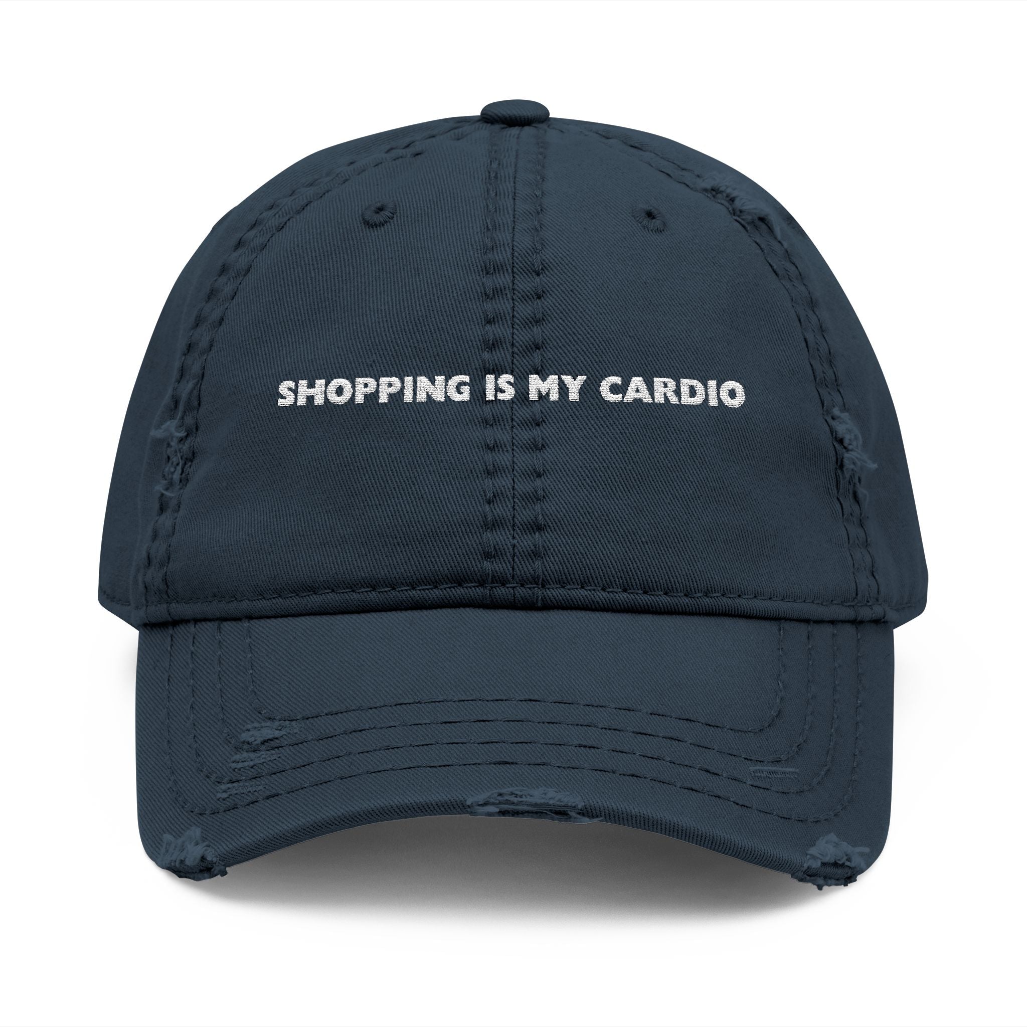 STATEMENT CASUAL VINTAGE CAP - SHOPPING IS MY CARDIO