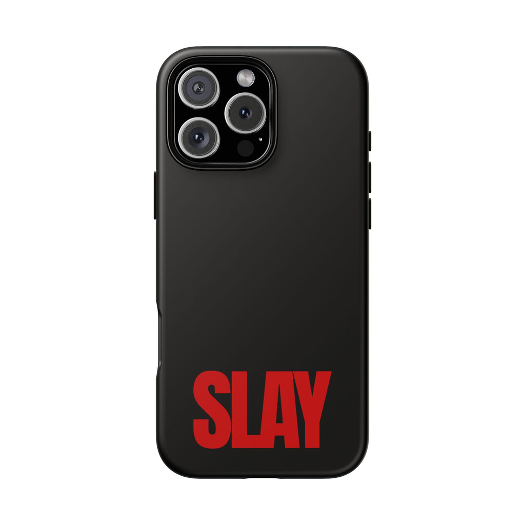 IPHONE CASE (15 - 17) - SLAY (BLACK&RED)