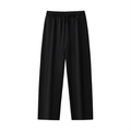 BASIC ESSENTIAL HEAVYWEIGHT STRAIGHT-LEG SWEATPANTS BLACK