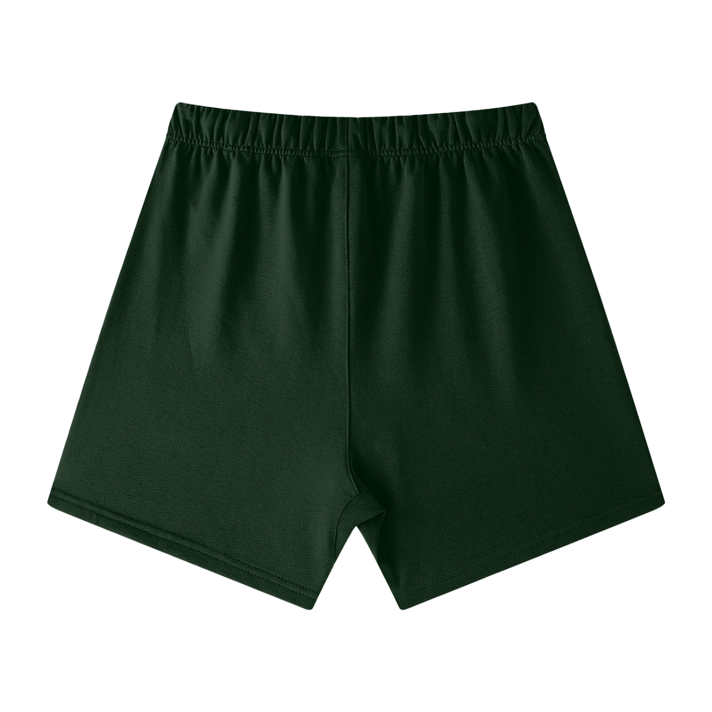 UNISEX EARTH TONE LOOSE FIT COTTON SHORTS BLACKISH GREEN