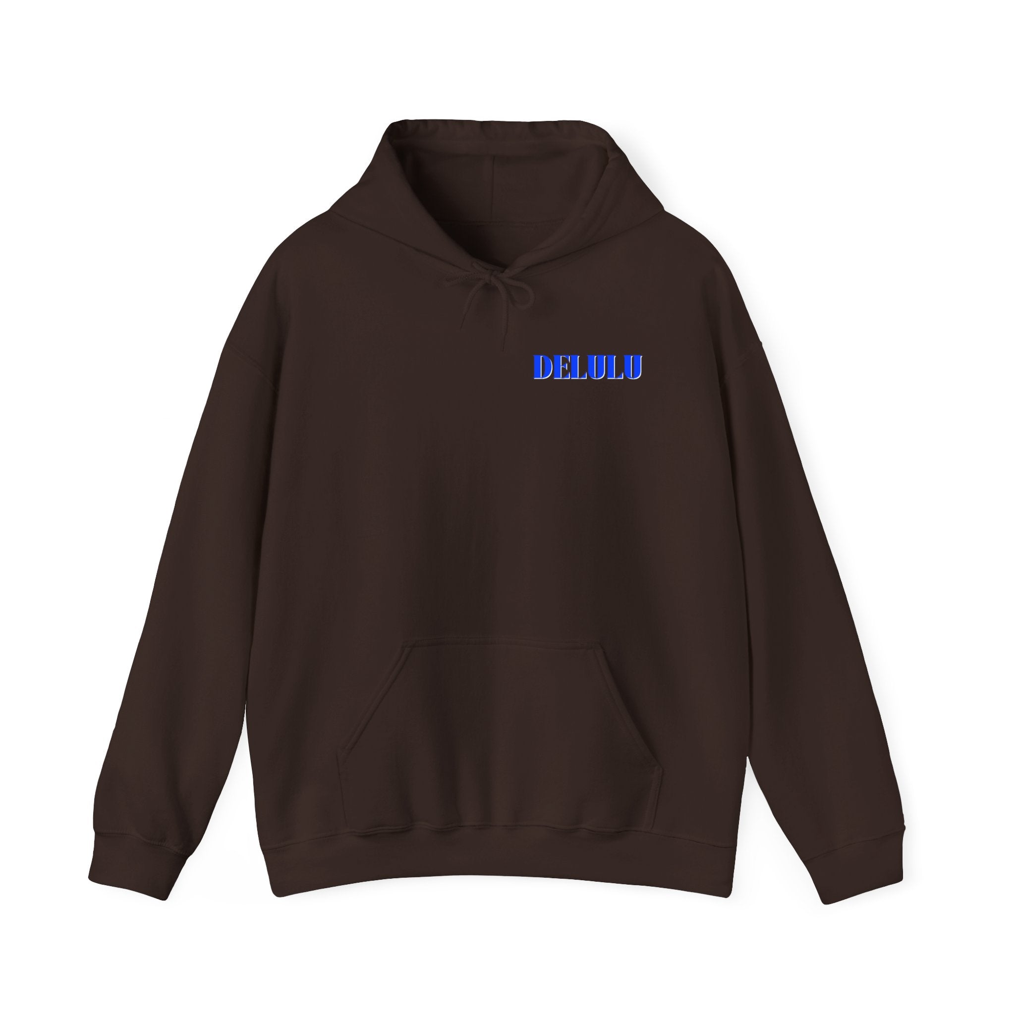 STATEMENT HOODIE DELULU - ROYAL BLUE & BLUE/WHITE