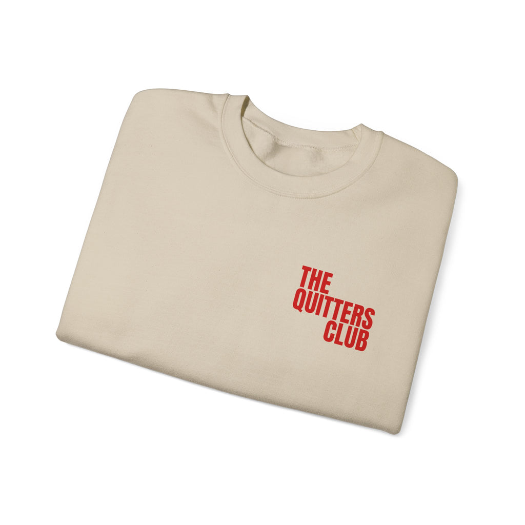 04 QUITTERS CLUB CREWNECK SWEATER - HR