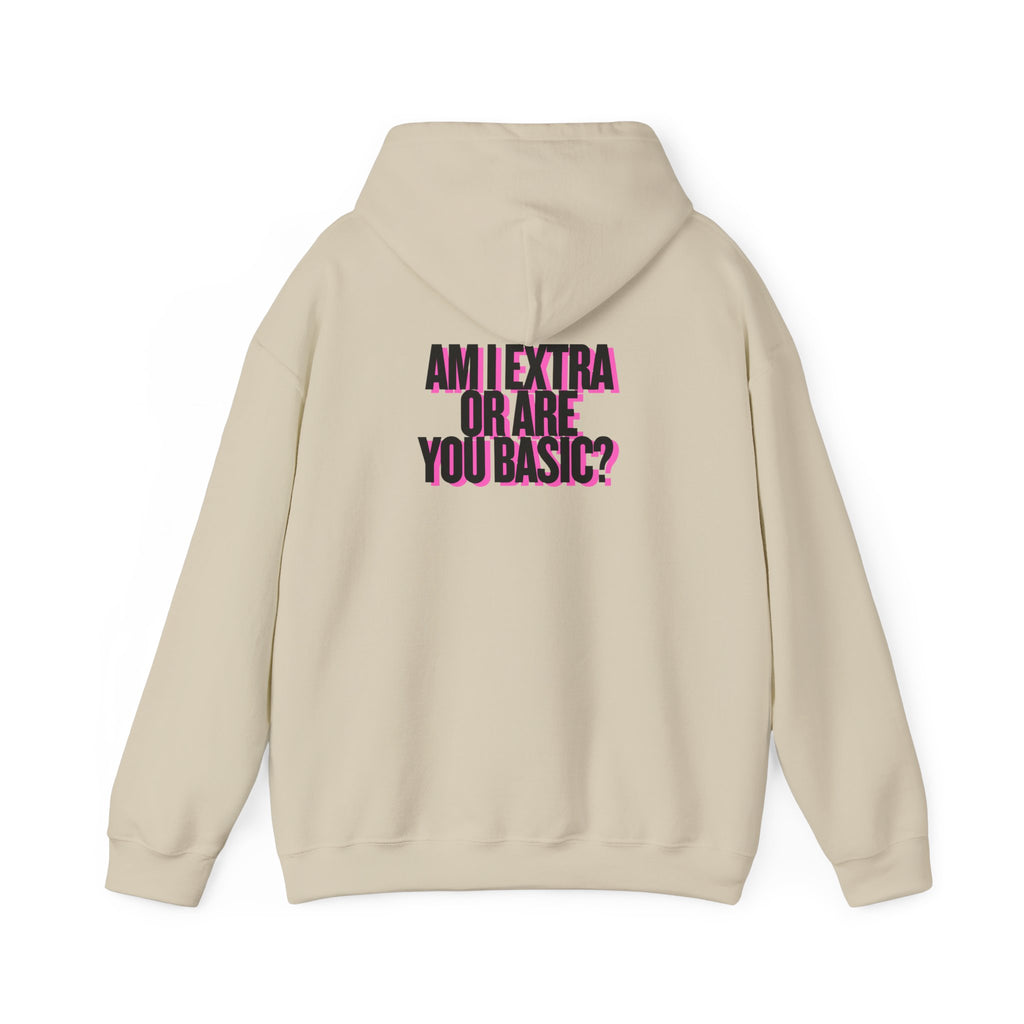 MAIN CHARACTER VIBES HOODIE - ARE YOU BASIC? BEIGE