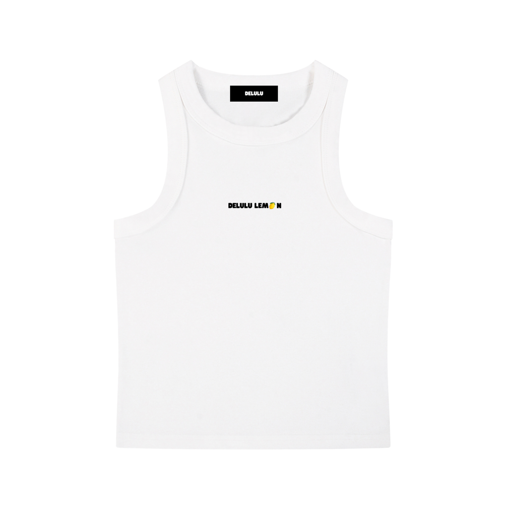 SNOW WASHED TANK TOP DELULU LEMON
