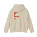QUITTERS CLUB HOODIE - MY NEW BOSS BEIGE/RED