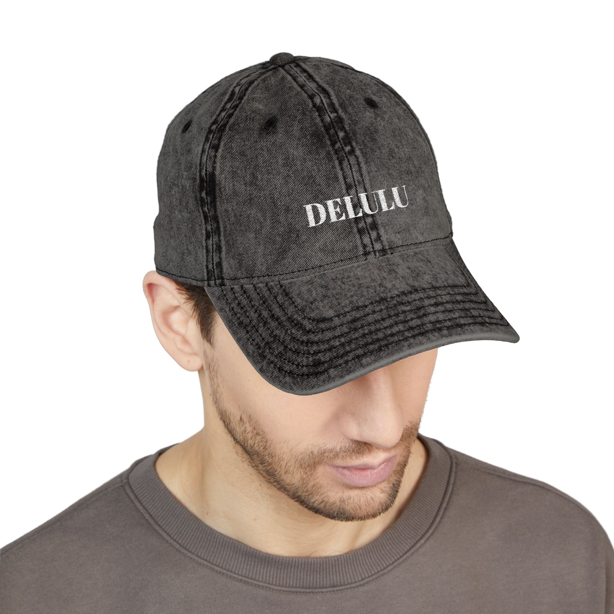 VINTAGE EMBROIDERED CAP - DELULU