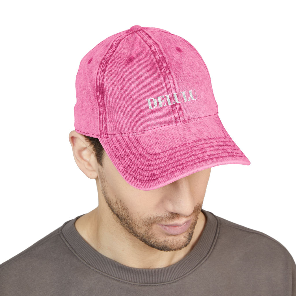 VINTAGE EMBROIDERED CAP - DELULU