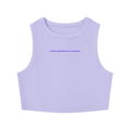 MAIN CHARACTER TIGHT CREWNECK CROP TANK TOP - NO LONGER SUBSCRIBING TO YOUR EXPECTATIONS