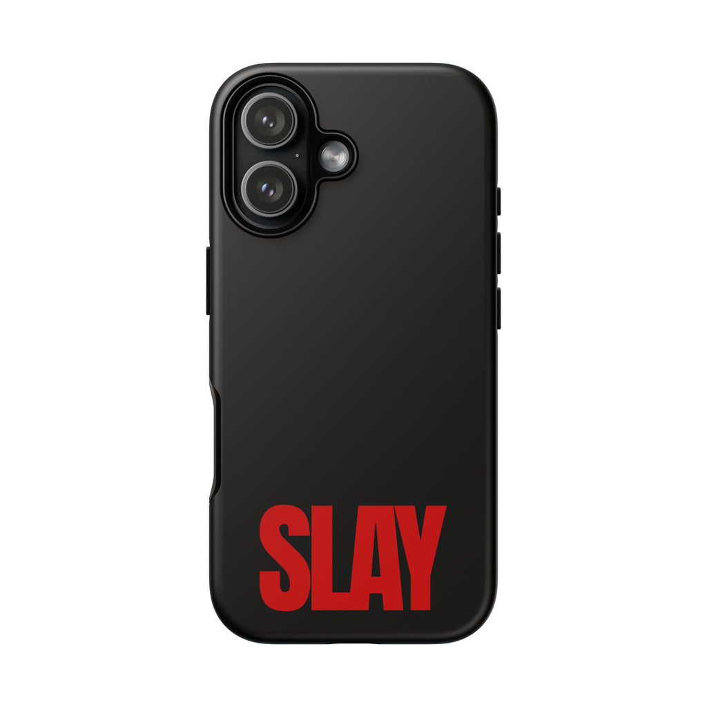 IPHONE CASE (15 - 17) - SLAY (BLACK&RED)