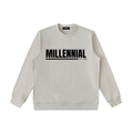 MILLENNIAL ESSENTIAL HEAVYWEIGTH CREWNECK SWEATER - EST. 1985