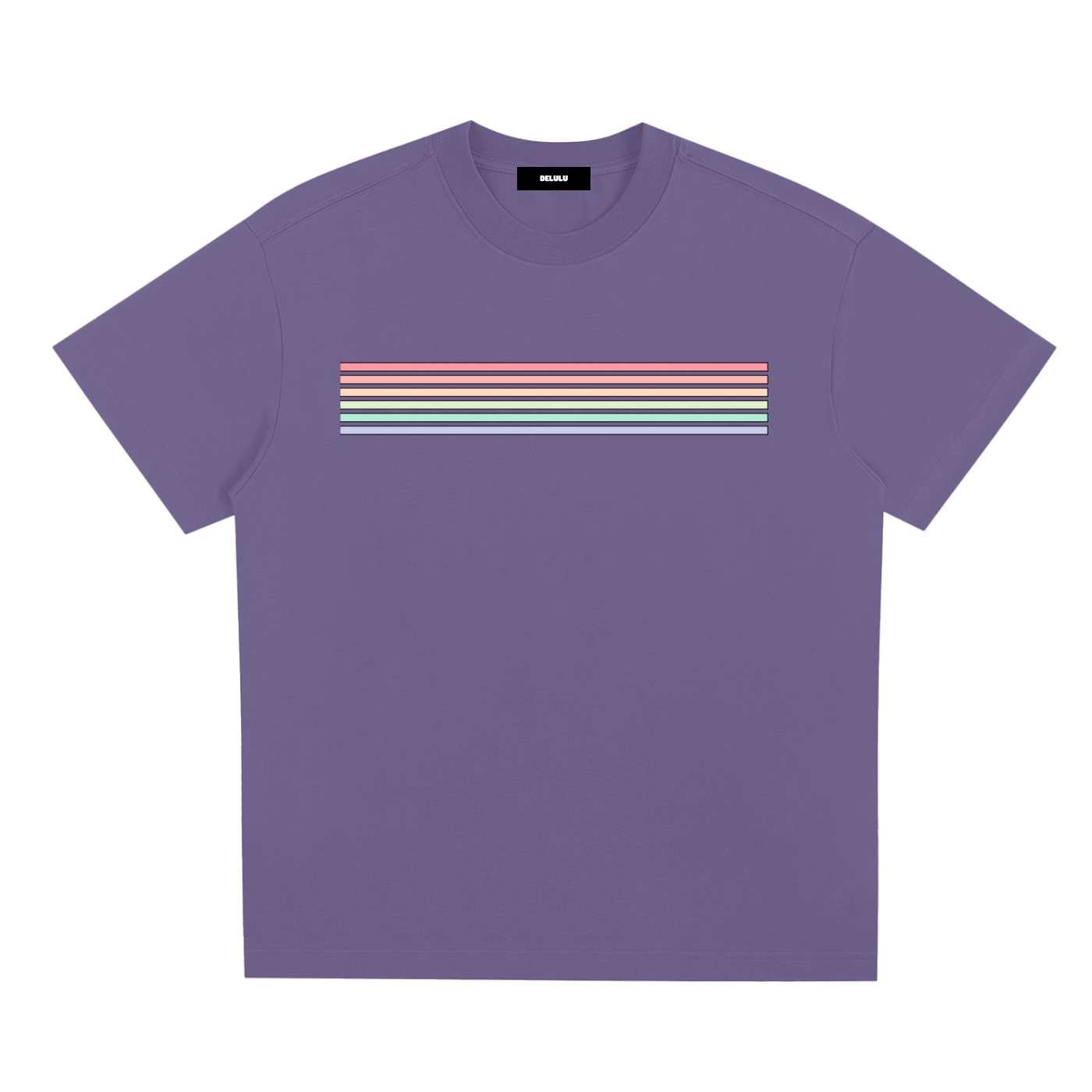PRIDE LOOSE FIT UNISEX T-SHIRT -  PASTEL RAINBOW