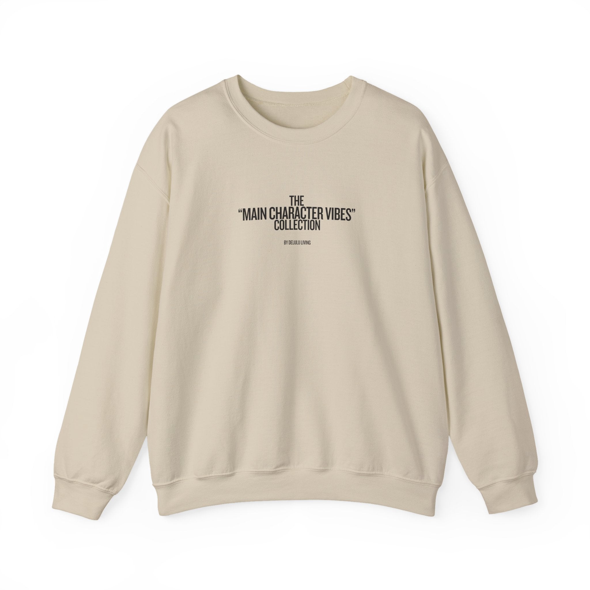 MAIN CHARACTER VIBES SWEATER - 100% PETTY BEIGE