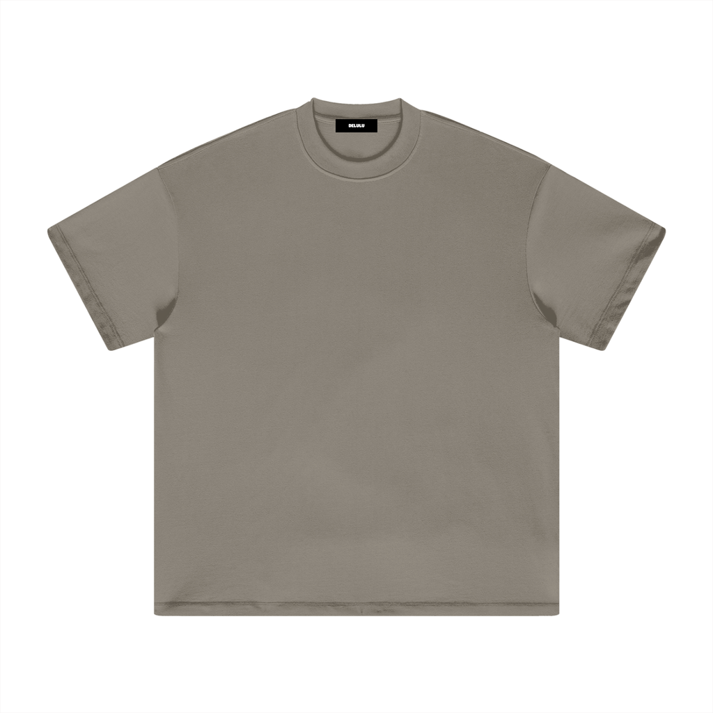 UNISEX HEAVYWEIGHT EARTH TONE T-SHIRT GRAY CAMEL