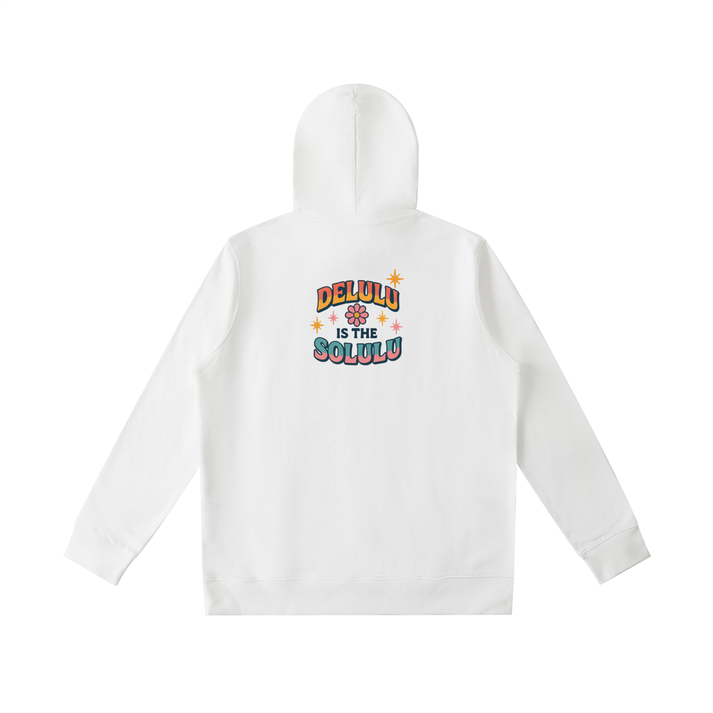 ESSENTIAL OVERSIZED HOODIE - DELULU IS THE SOLULU
