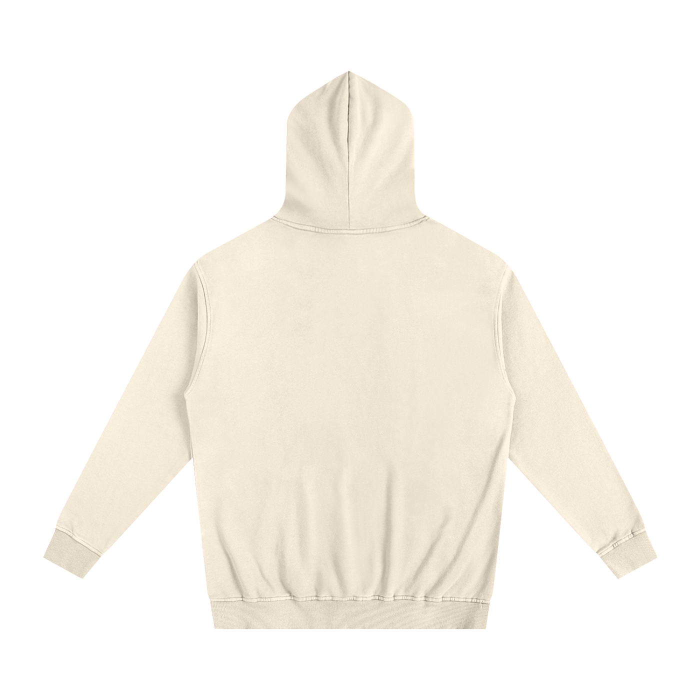 BASIC OVERSIZED ESSENTIAL HOODIE APRICOT CREAM