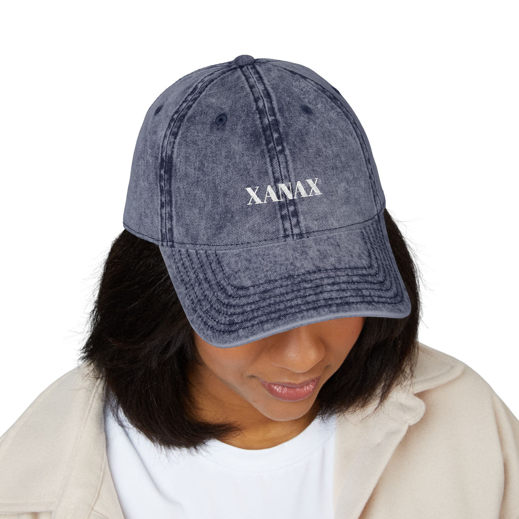 VINTAGE EMBROIDERED CAP - XANAX