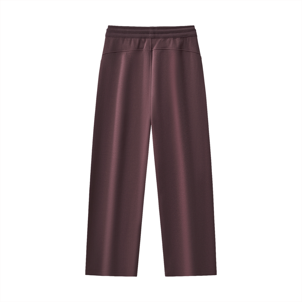 WOMAN ESSENTIAL STRAIGHT-LEG SWEATPANTS - DARK REDDISH PURPLE