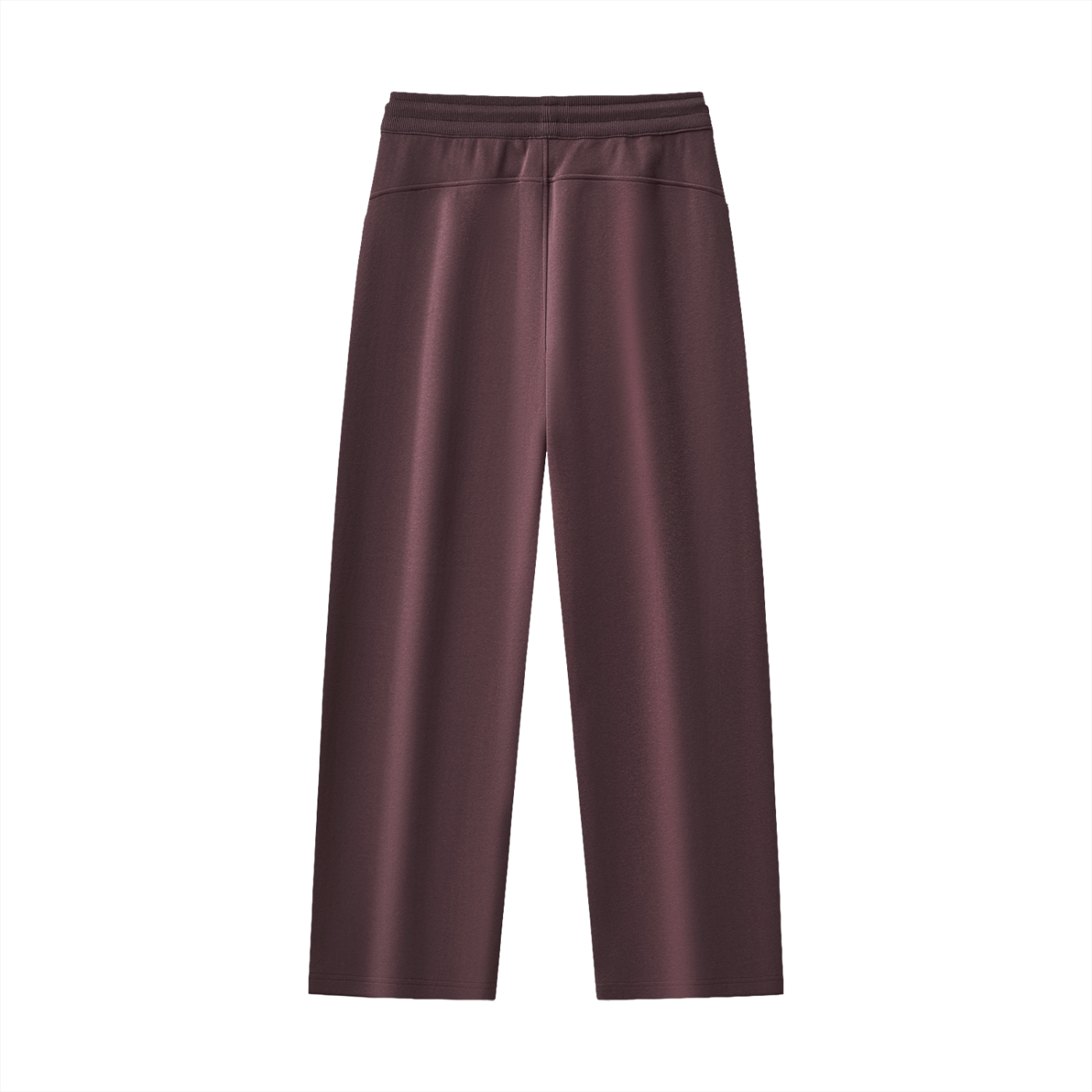 WOMAN ESSENTIAL STRAIGHT-LEG SWEATPANTS - DARK REDDISH PURPLE