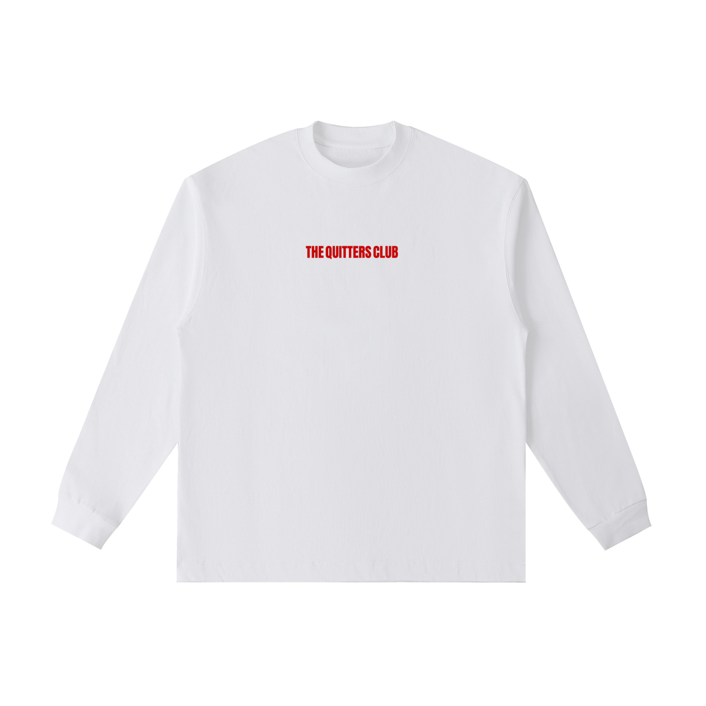 QUITTERS CLUB LONG SLEEVE T-SHIRT - CRYING AT MY LAPTOP