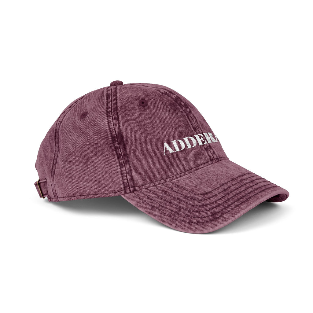 VINTAGE EMBROIDERED CAP - ADDERALL