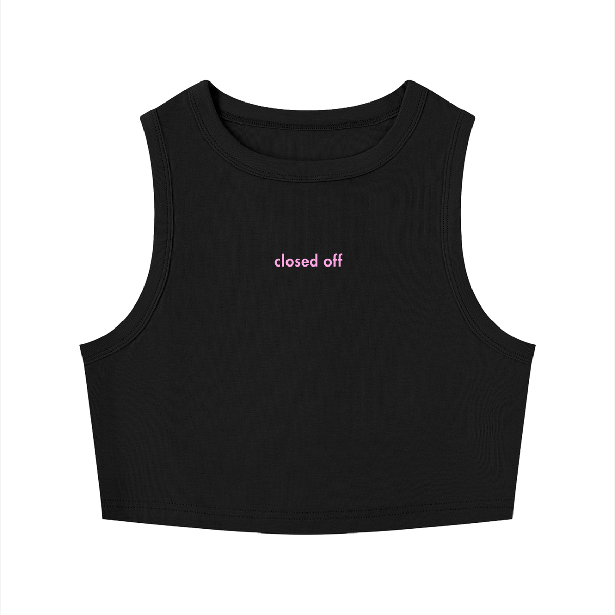 WOMEN'S CREWNECK CROP TOP - CLOSED OFF
