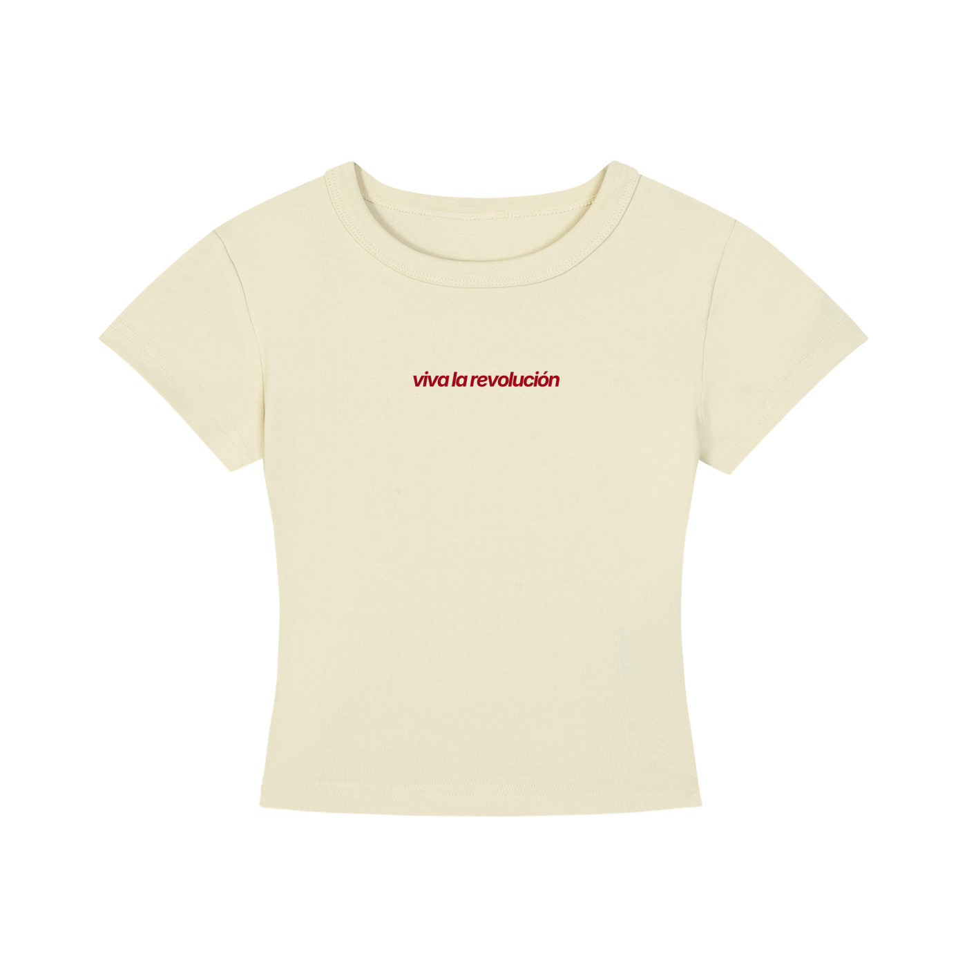 WOMEN`S CROPPED T-SHIRT - VIVA LA REVOLUCIÒN