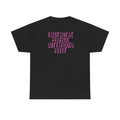 MAIN CHARACTER VIBES TEE - 100% PETTY BLACK
