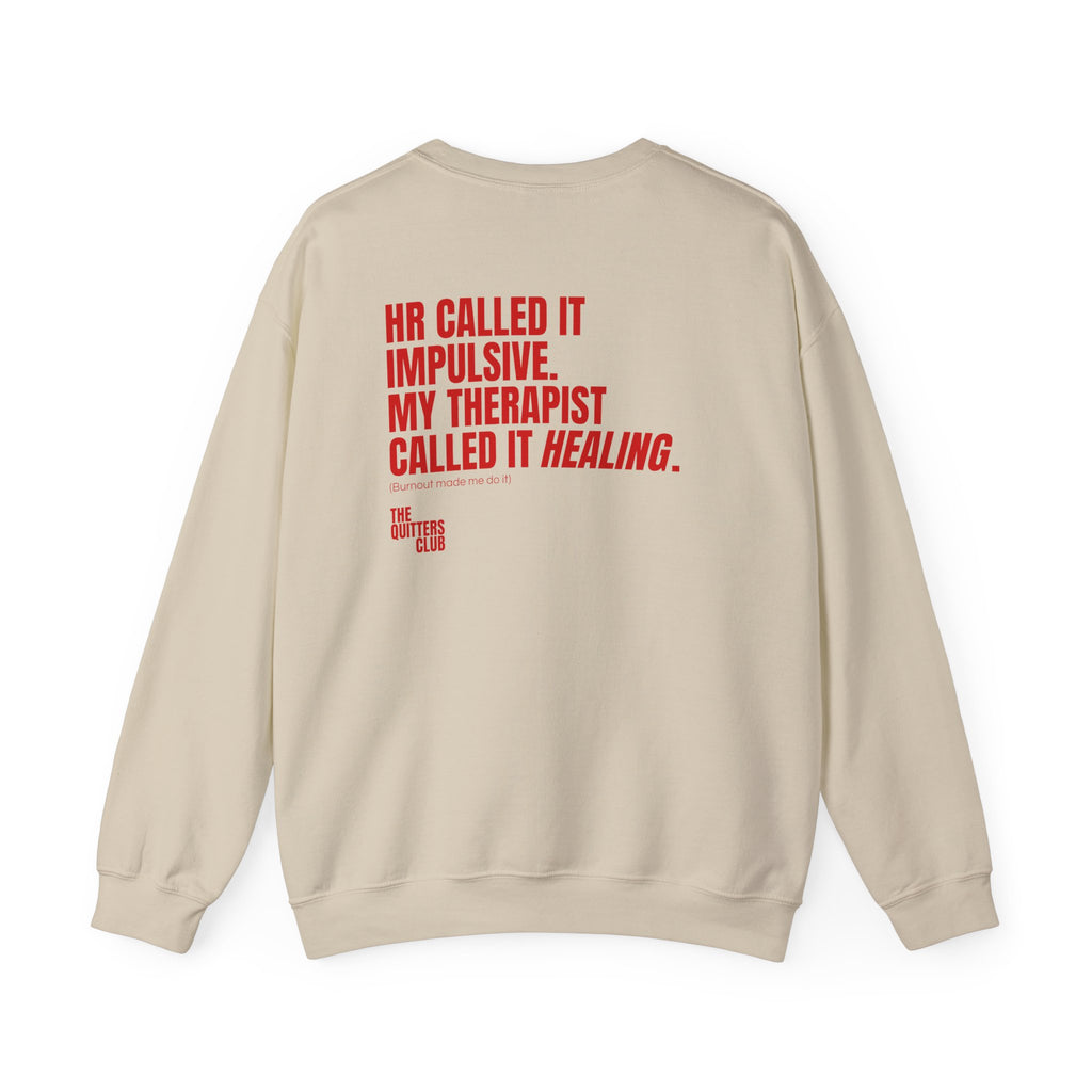 04 QUITTERS CLUB CREWNECK SWEATER - HR