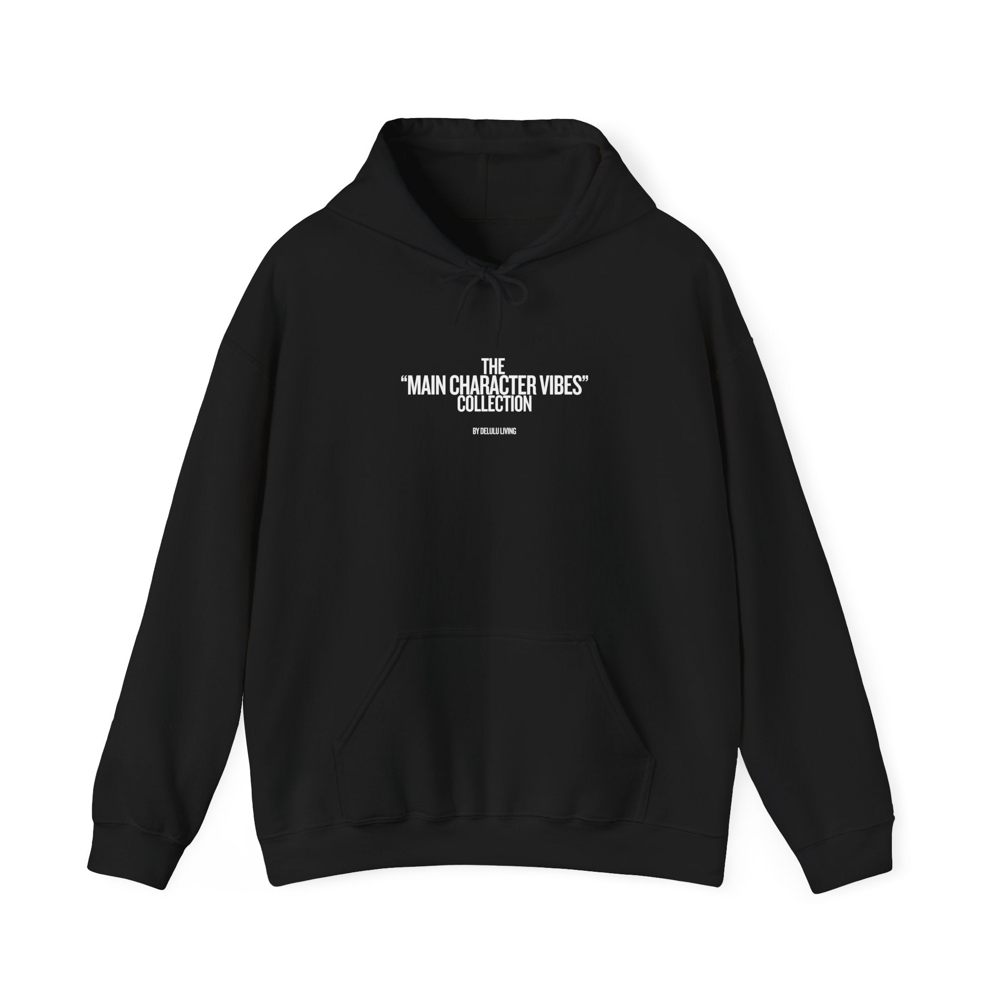 MAIN CHARACTER VIBES HOODIE - ARE YOU BASIC? BLACK
