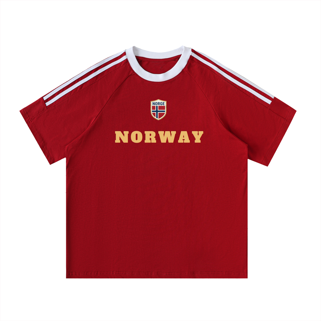 UNISEX CONTRAST TAPE T-SHIRT - WORLD CUP - RO RO RO