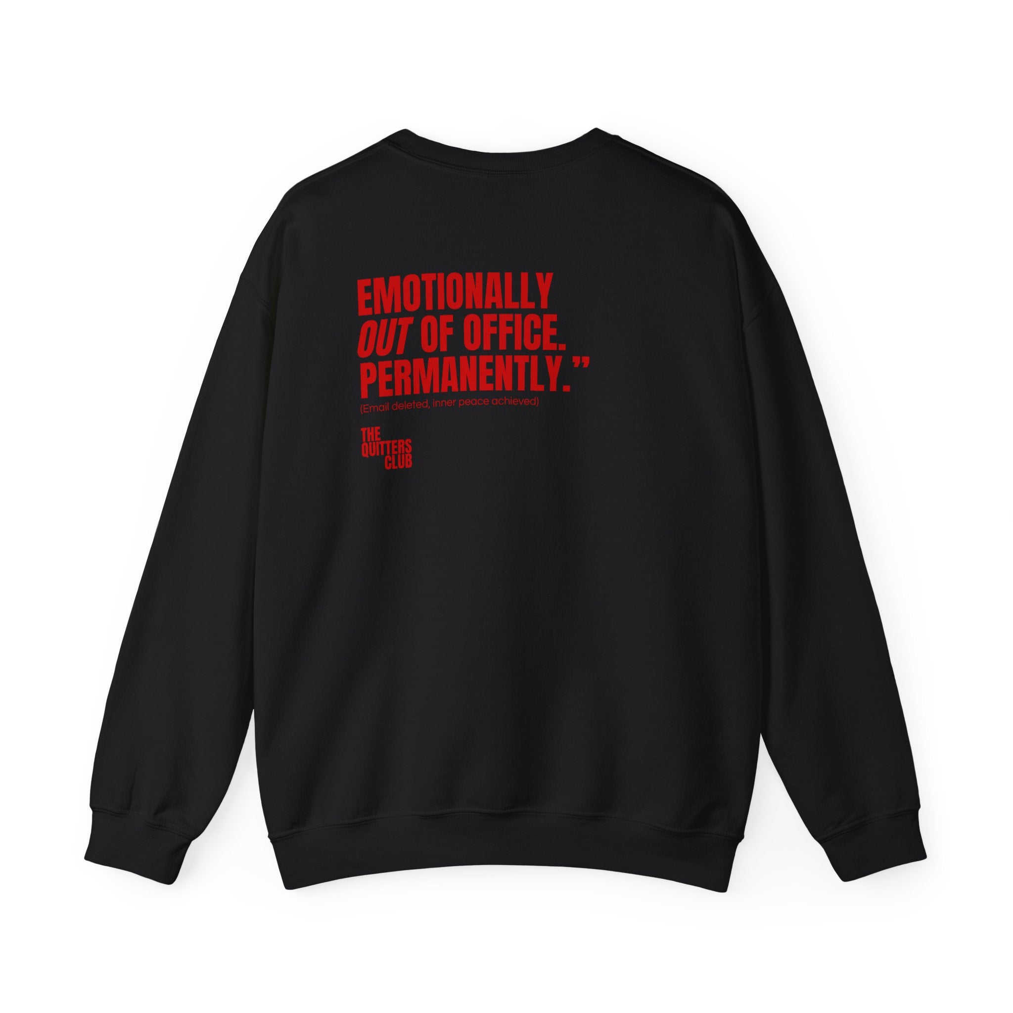 02 QUITTERS CLUB CREWNECK SWEATER - OUT OF OFFICE