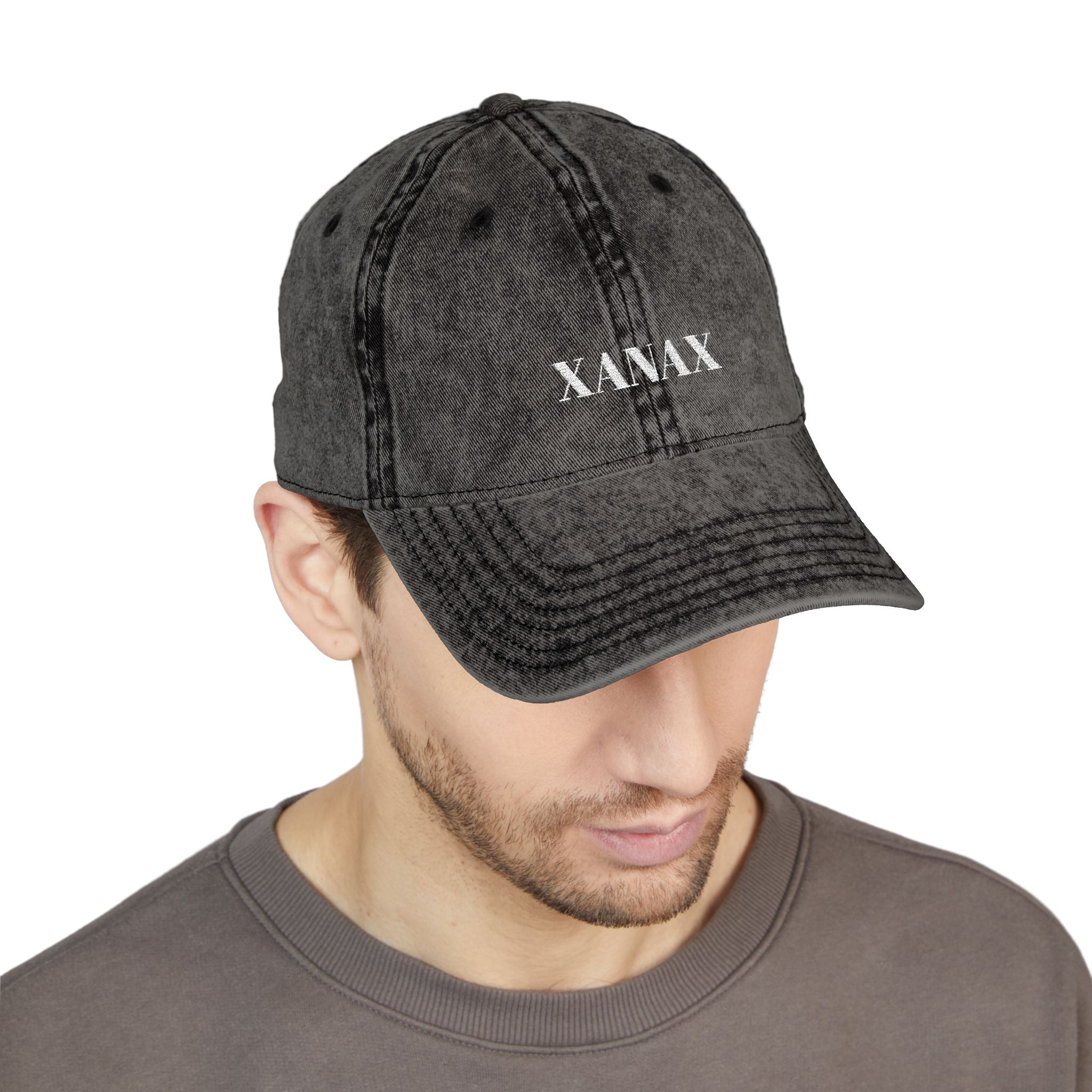 VINTAGE EMBROIDERED CAP - XANAX