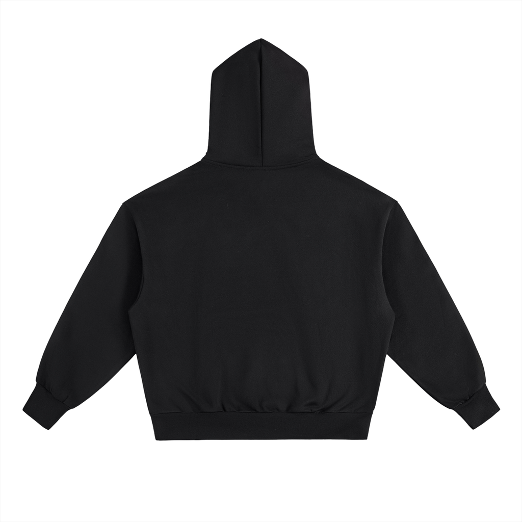 BASIC ESSENTIAL HEAVYWEIGHT FLEECE HOODIE BLACK