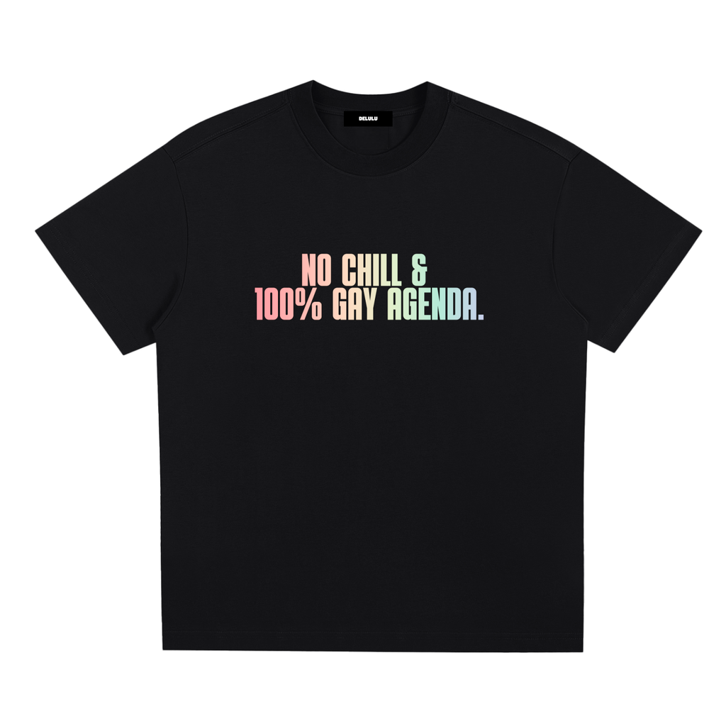 PRIDE LOOSE FIT UNISEX T-SHIRT - 100% GAY AGENDA