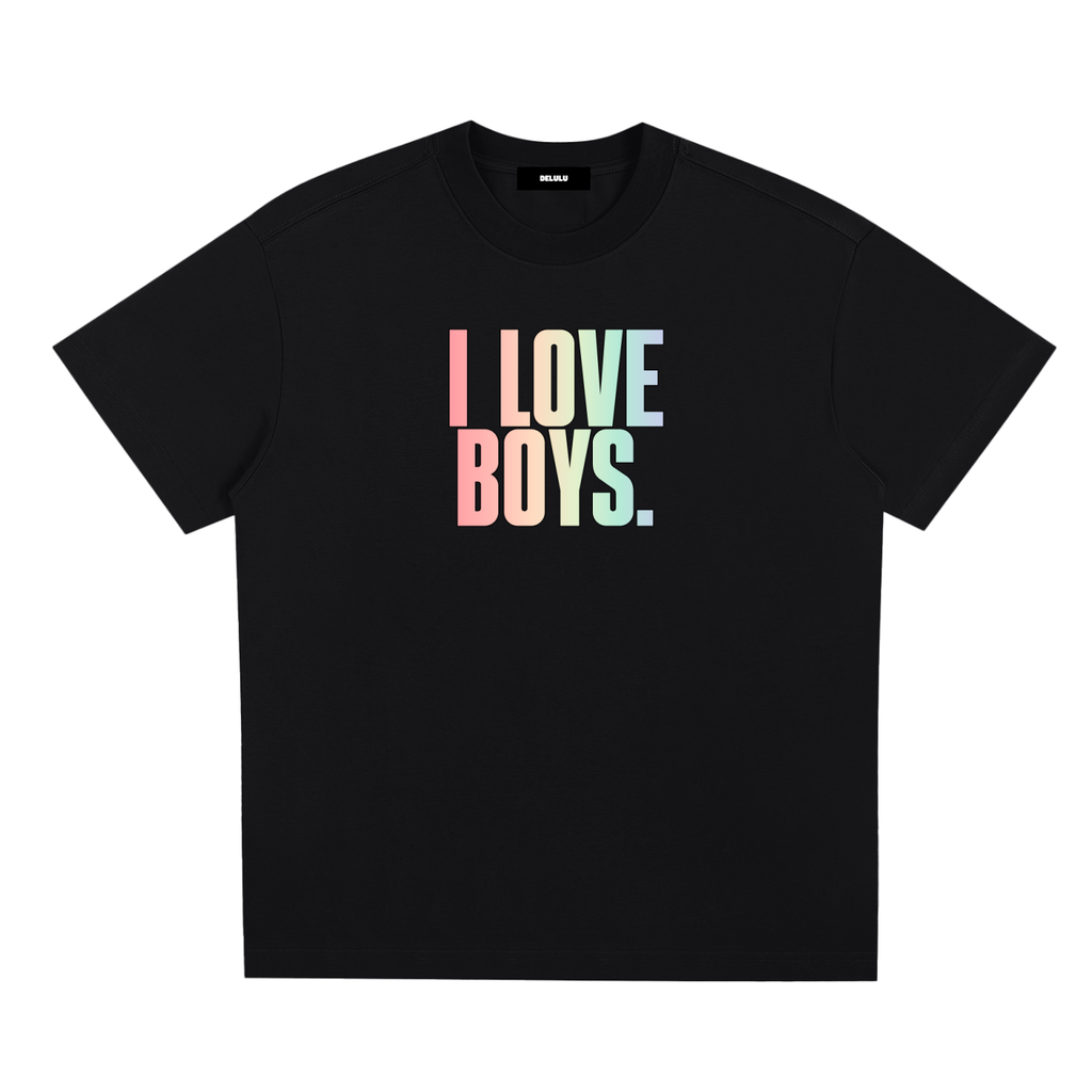 PRIDE LOOSE FIT UNISEX T-SHIRT - I LOVE BOYS