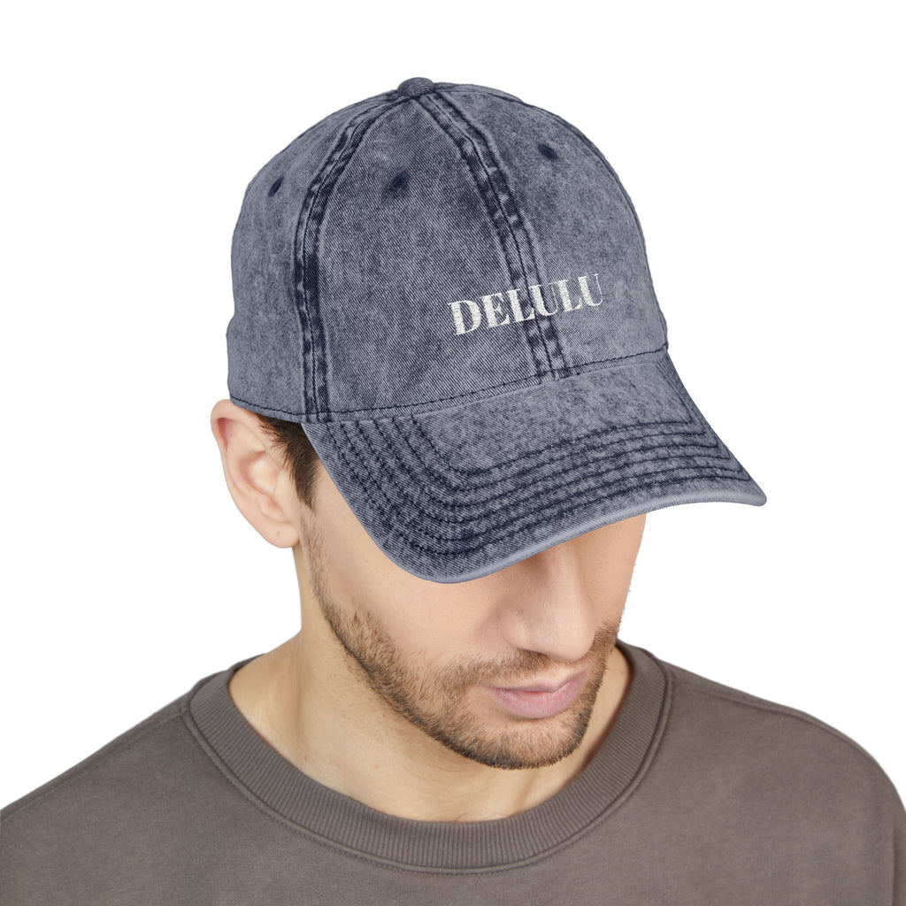 VINTAGE EMBROIDERED CAP - DELULU