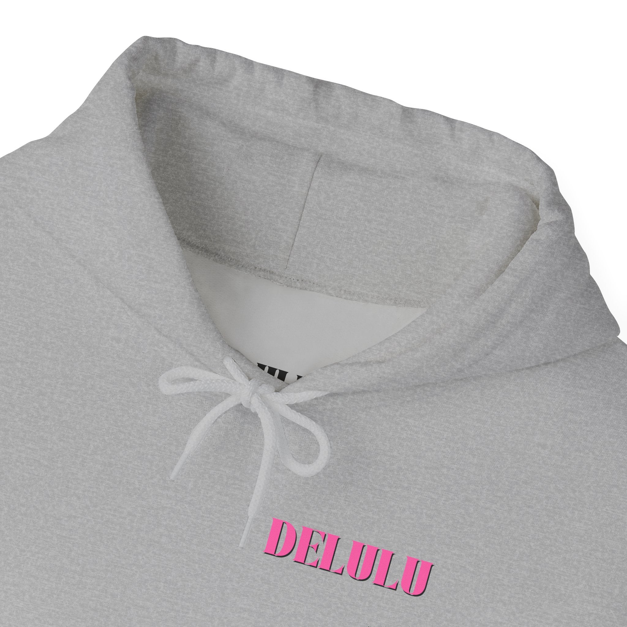 STATEMENT HOODIE DELULU - PINK & PINK/BLACK
