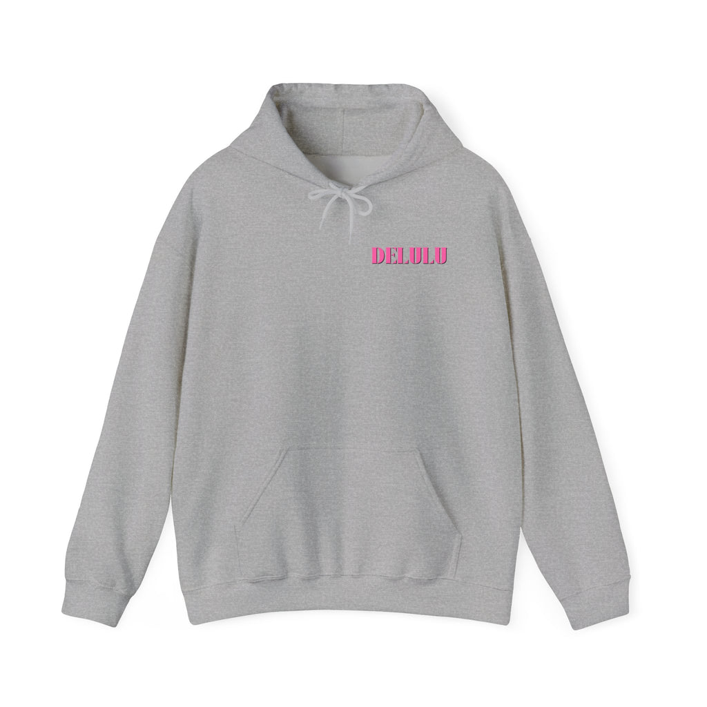 STATEMENT HOODIE DELULU - PINK & PINK/BLACK