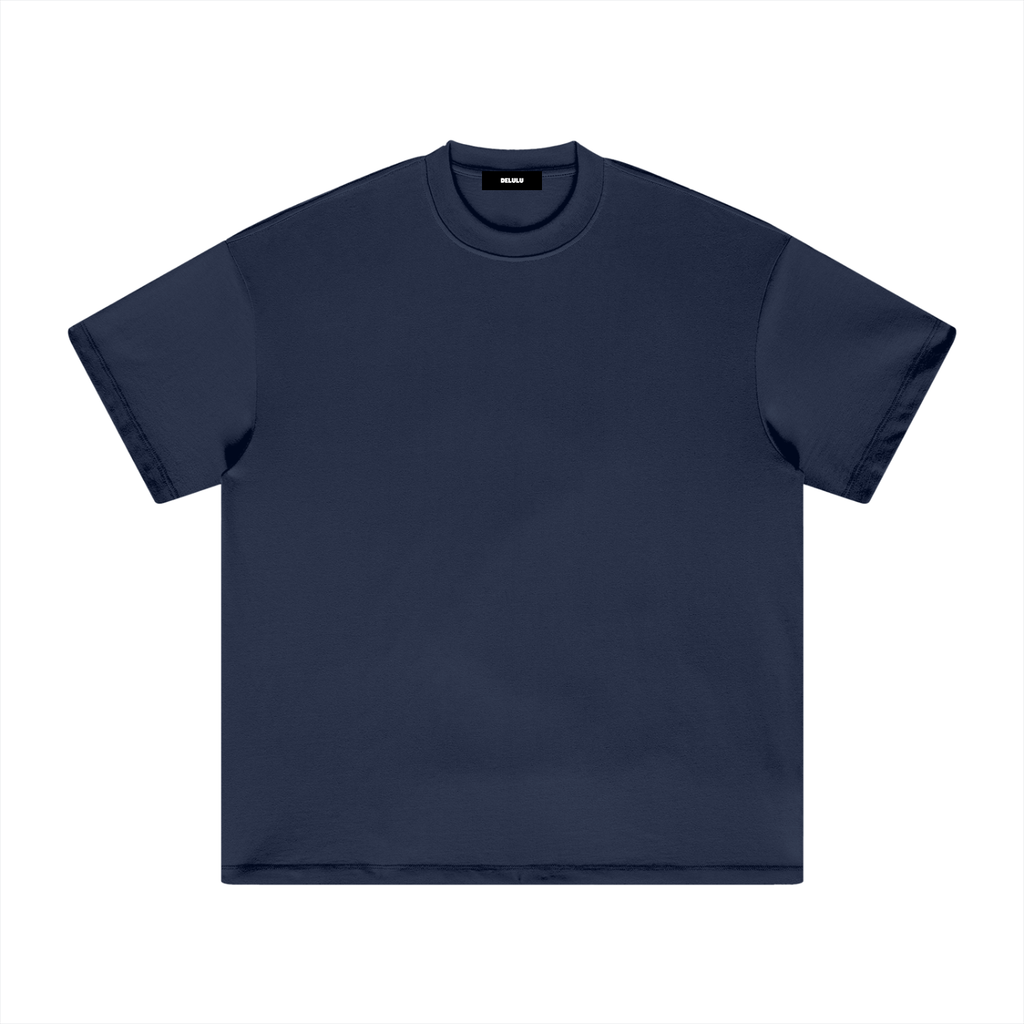 UNISEX HEAVYWEIGHT EARTH TONE T-SHIRT NAVY BLUE