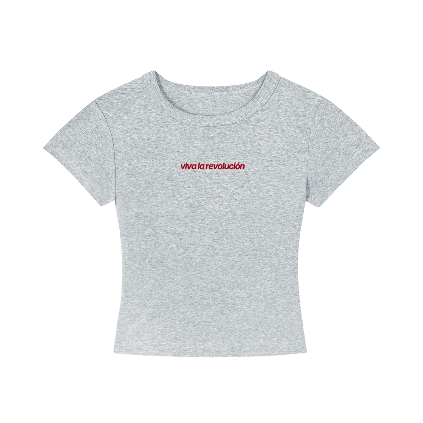 WOMEN`S CROPPED T-SHIRT - VIVA LA REVOLUCIÒN