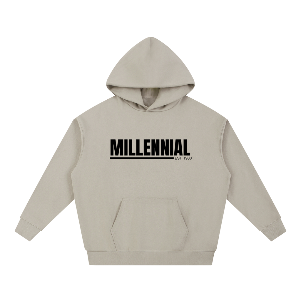 MILLENNIAL ESSENTIAL HEAVYWEIGTH HOODIE - EST. 1983