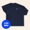 5-PACK BUNDLE BASIC COTTON TEE NAVY