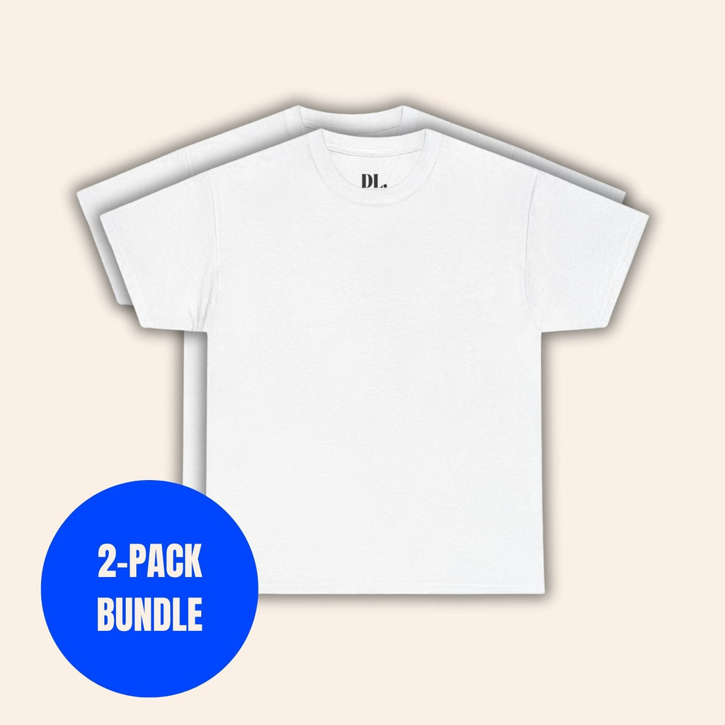 2-PACK BUNDLE BASIC COTTON TEE WHITE