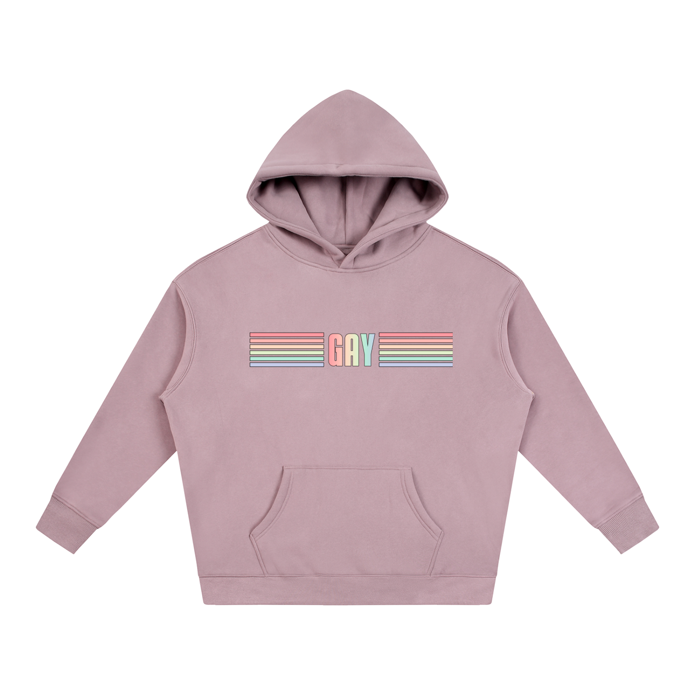 PRIDE OVERSIZED PREMIUM FLEECED HOODIE - GAY