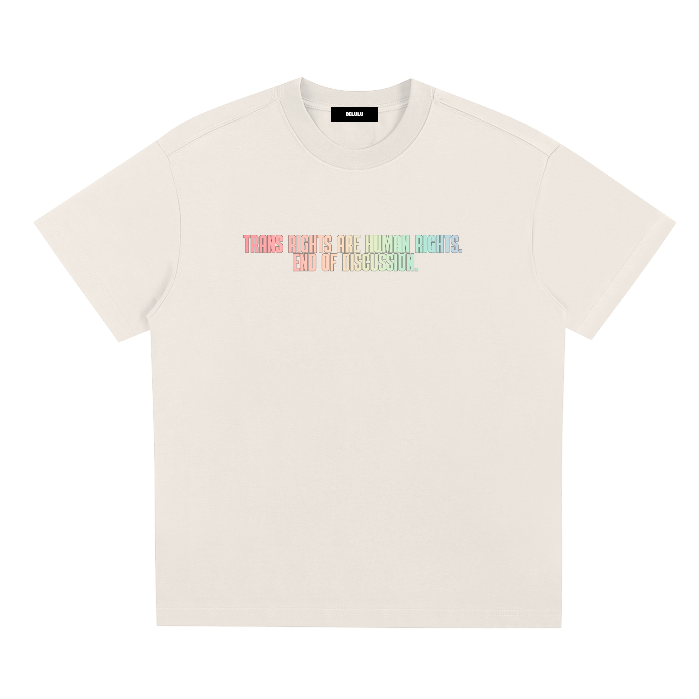 PRIDE LOOSE FIT UNISEX T-SHIRT - TRANS RIGHTS ARE HUMAN RIGHTS