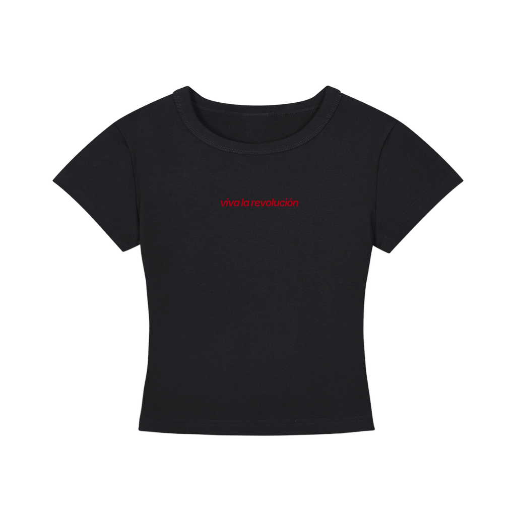 WOMEN`S CROPPED T-SHIRT - VIVA LA REVOLUCIÒN