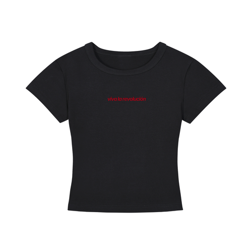 WOMEN`S CROPPED T-SHIRT - VIVA LA REVOLUCIÒN
