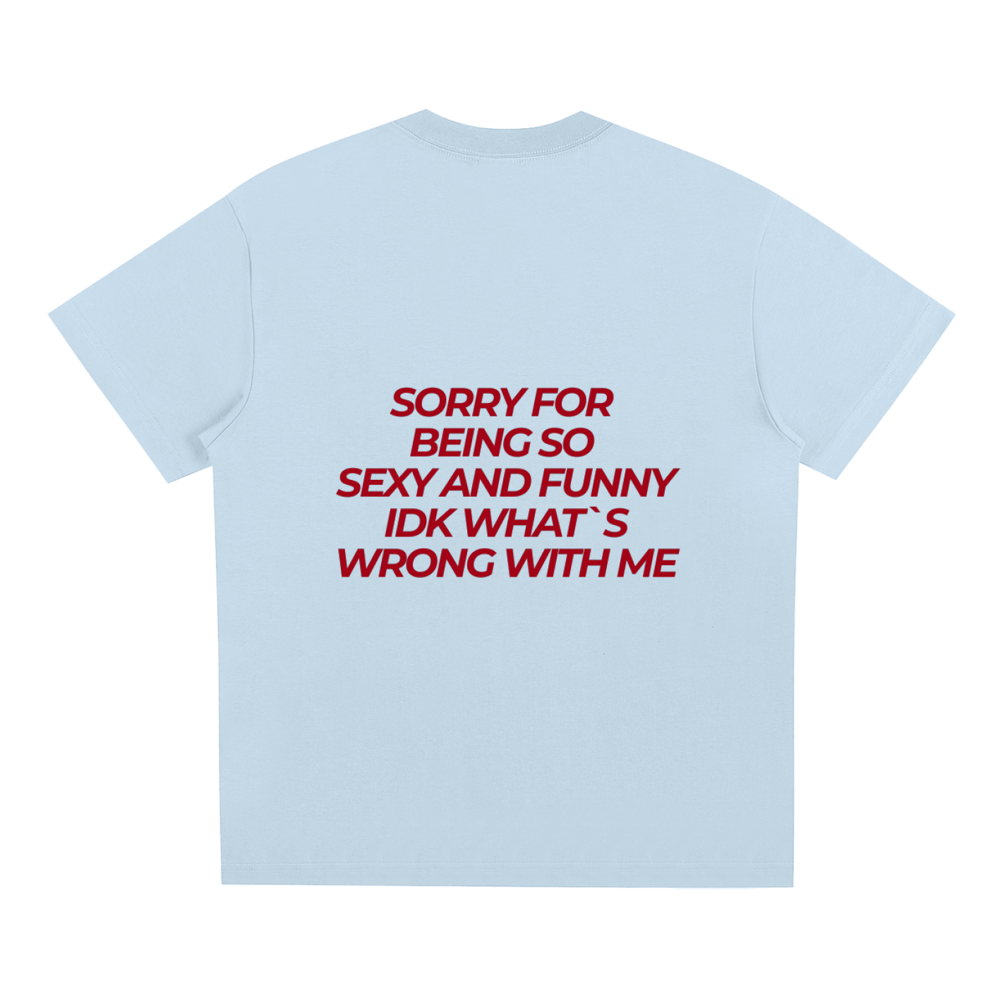 UNISEX LOOSE FIT T-SHIRT - SORRY FOR BEING SO SEXY AND FUNNY
