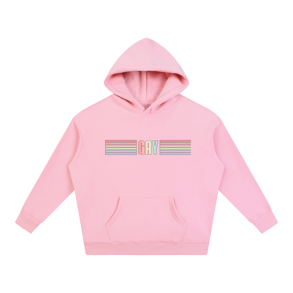 PRIDE OVERSIZED PREMIUM FLEECED HOODIE - GAY