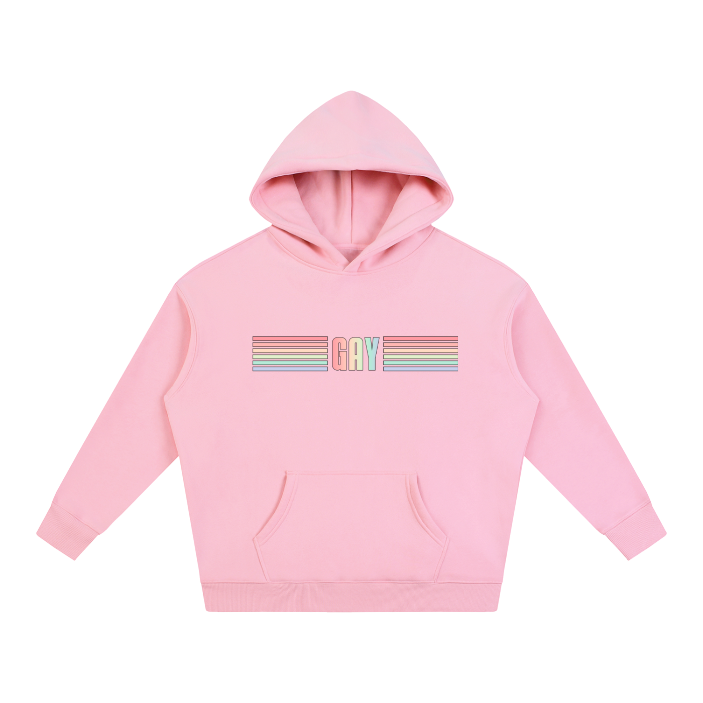 PRIDE OVERSIZED PREMIUM FLEECED HOODIE - GAY